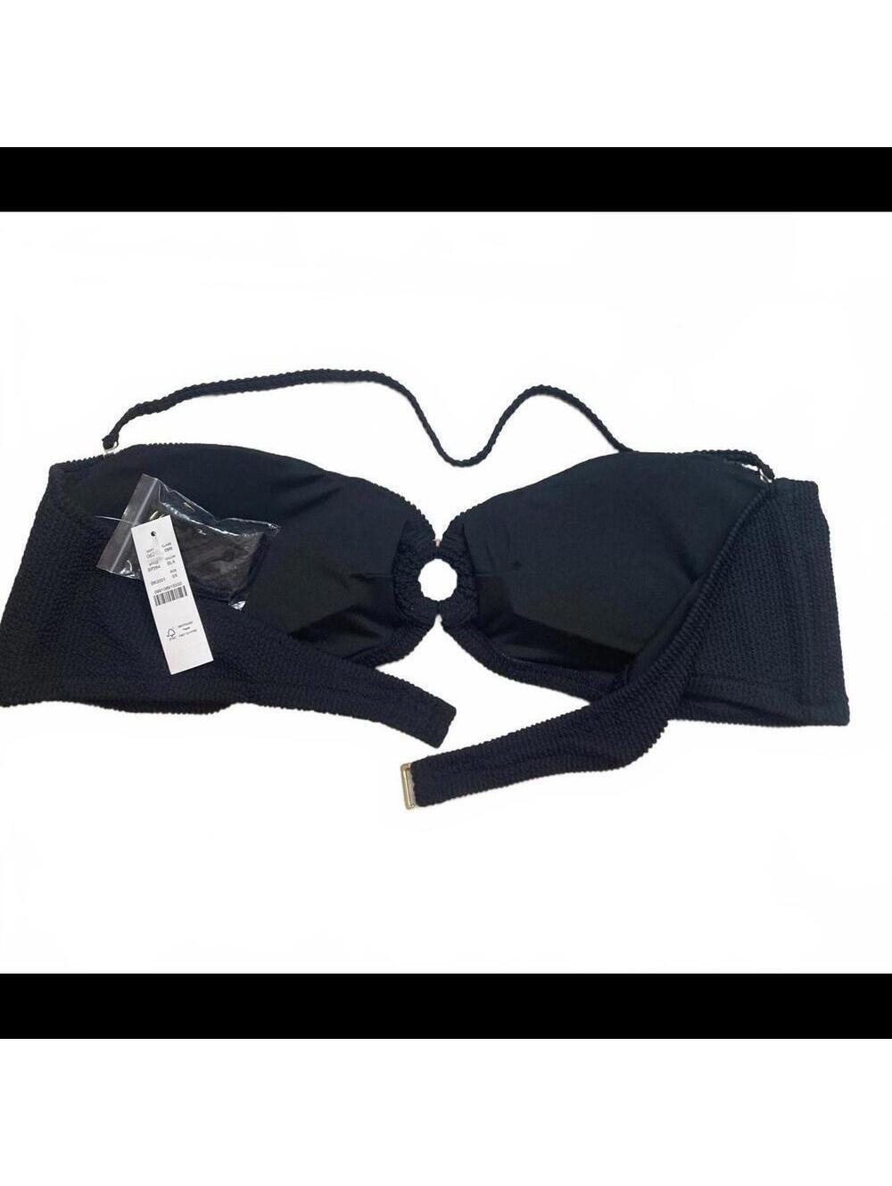 J. Crew Heritage Textured O-ring Bandeau Bikini Top BP264 NWT Size 3X